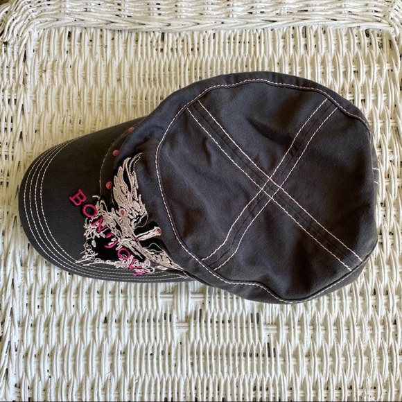 Bon Jovi The Circle Tour Military Hat Women’s Gray Adjustable Cap 2010 - Picture 6 of 9